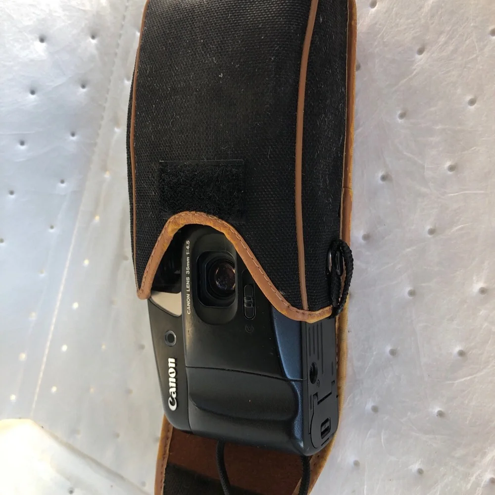 Canon Snappy LX 35mm Film Camera Autofocus AF - Tested, CLEAN! Plus A Belt Case.